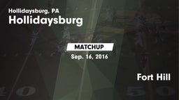 Matchup: Hollidaysburg vs. Fort Hill  2016