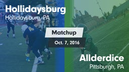 Matchup: Hollidaysburg vs. Allderdice  2016