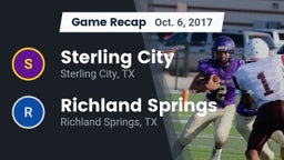 Recap: Sterling City  vs. Richland Springs  2017