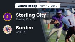 Recap: Sterling City  vs. Borden  2017