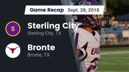 Recap: Sterling City  vs. Bronte  2018