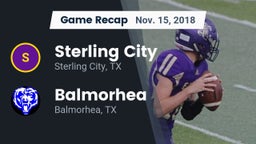 Recap: Sterling City  vs. Balmorhea  2018