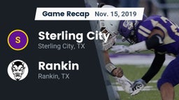 Recap: Sterling City  vs. Rankin  2019