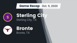 Recap: Sterling City  vs. Bronte  2020