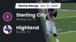 Recap: Sterling City  vs. Highland  2020