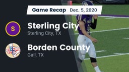 Recap: Sterling City  vs. Borden County  2020
