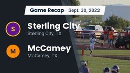 Recap: Sterling City  vs. McCamey  2022