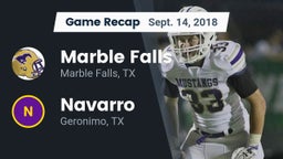 Recap: Marble Falls  vs. Navarro  2018