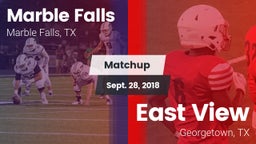 Matchup: Marble Falls vs. East View  2018