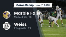 Recap: Marble Falls  vs. Weiss  2018