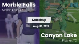 Matchup: Marble Falls vs. Canyon Lake  2019