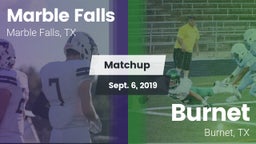 Matchup: Marble Falls vs. Burnet  2019
