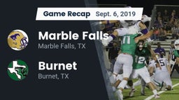 Recap: Marble Falls  vs. Burnet  2019