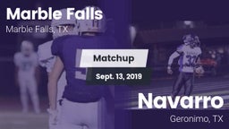 Matchup: Marble Falls vs. Navarro  2019
