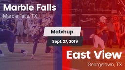 Matchup: Marble Falls vs. East View  2019