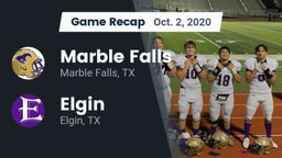 Recap: Marble Falls  vs. Elgin  2020