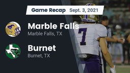 Recap: Marble Falls  vs. Burnet  2021