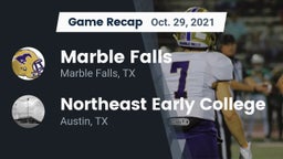 Recap: Marble Falls  vs. Northeast Early College  2021