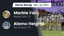 Recap: Marble Falls  vs. Alamo Heights  2021