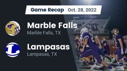 Recap: Marble Falls  vs. Lampasas  2022