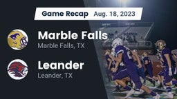 Recap: Marble Falls  vs. Leander  2023