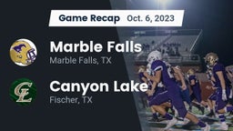 Recap: Marble Falls  vs. Canyon Lake  2023