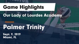 Our Lady of Lourdes Academy vs Palmer Trinity Game Highlights - Sept. 9, 2019