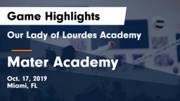 Our Lady of Lourdes Academy vs Mater Academy Game Highlights - Oct. 17, 2019