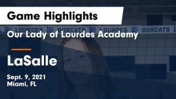 Our Lady of Lourdes Academy vs LaSalle  Game Highlights - Sept. 9, 2021