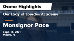 Our Lady of Lourdes Academy vs Monsignor Pace Game Highlights - Sept. 16, 2021