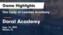 Our Lady of Lourdes Academy vs Doral Academy  Game Highlights - Aug. 16, 2022