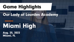 Our Lady of Lourdes Academy vs Miami High Game Highlights - Aug. 25, 2022