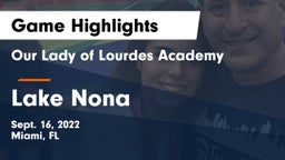 Our Lady of Lourdes Academy vs Lake Nona Game Highlights - Sept. 16, 2022