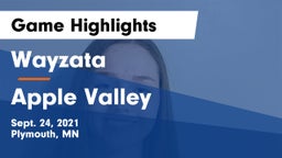 Wayzata  vs Apple Valley Game Highlights - Sept. 24, 2021