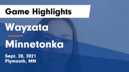 Wayzata  vs Minnetonka  Game Highlights - Sept. 28, 2021