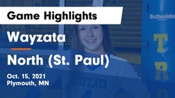 Wayzata  vs North (St. Paul)  Game Highlights - Oct. 15, 2021