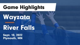 Wayzata  vs River Falls  Game Highlights - Sept. 10, 2022