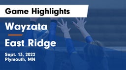 Wayzata  vs East Ridge  Game Highlights - Sept. 13, 2022