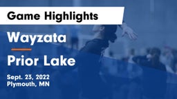 Wayzata  vs Prior Lake  Game Highlights - Sept. 23, 2022