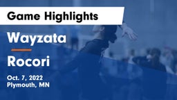 Wayzata  vs Rocori  Game Highlights - Oct. 7, 2022