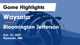 Wayzata  vs Bloomington Jefferson  Game Highlights - Oct. 13, 2022