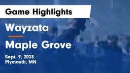 Wayzata  vs Maple Grove  Game Highlights - Sept. 9, 2023