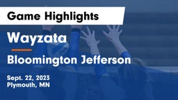 Wayzata  vs Bloomington Jefferson  Game Highlights - Sept. 22, 2023