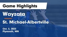 Wayzata  vs St. Michael-Albertville  Game Highlights - Oct. 3, 2023