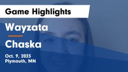 Wayzata  vs Chaska  Game Highlights - Oct. 9, 2023