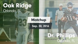 Matchup: Oak Ridge vs. Dr. Phillips  2016
