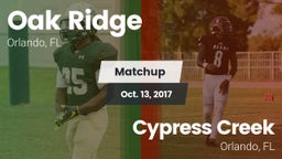 Matchup: Oak Ridge vs. Cypress Creek  2017