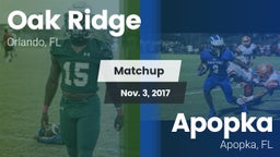 Matchup: Oak Ridge vs. Apopka  2017