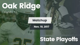 Matchup: Oak Ridge vs. State Playoffs 2017