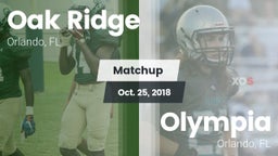 Matchup: Oak Ridge vs. Olympia  2018